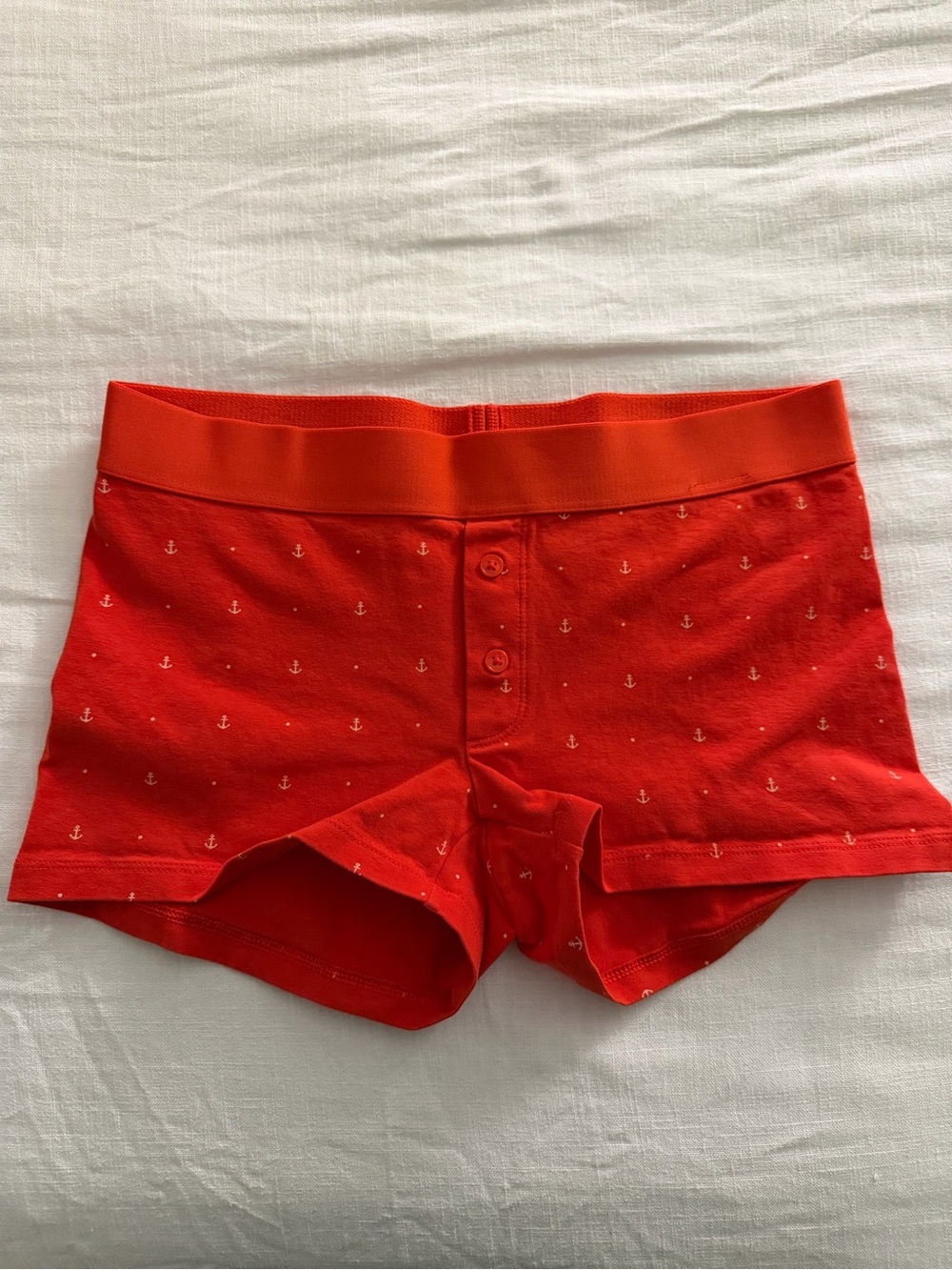 Aritzia | Red Anchor-Print Boxer Shorts